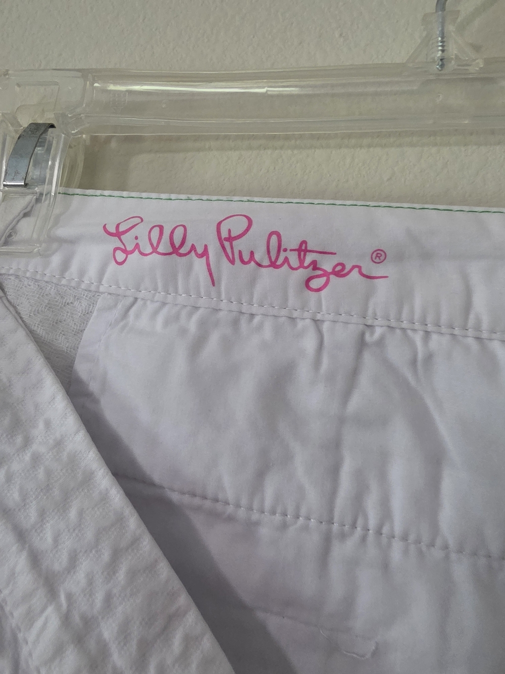 Lilly Pulitzer White Scallop Hem High-Waist Shorts - Picture 2 of 5